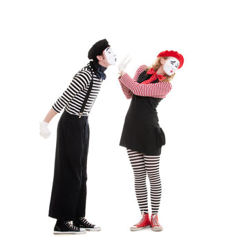 portrait of mimes