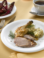 canard farci à la piémontaise, plat italien