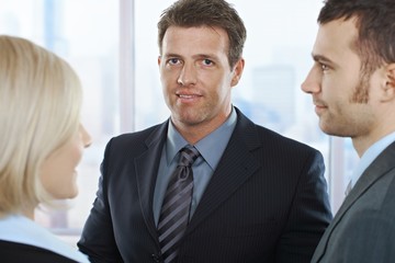 Fototapeta premium Portrait of smiling businessman