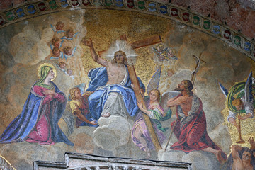 Detail of St Mark's Basilica, Venice