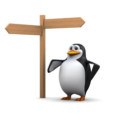 Signpost penguin