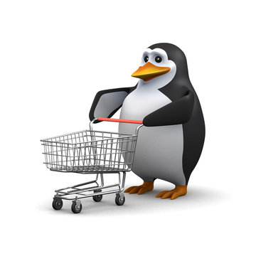 Shopping penguin