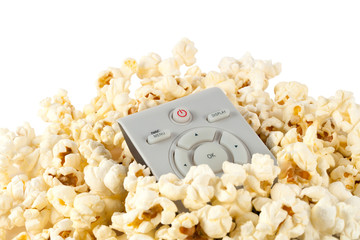 pop corn with TV remote