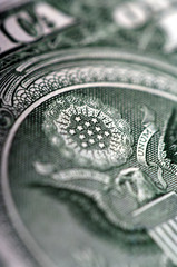 One dollar bill - macro nb. 33