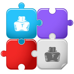 Obraz premium Inkstand. Vector puzzle.
