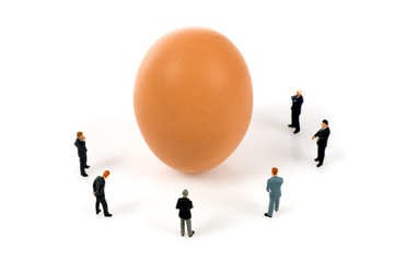 business team with a egg - 21946877