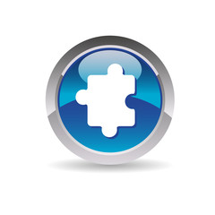 Fototapeta premium Icône puzzle