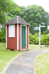 Fototapeta na wymiar Wejście do Gun Hill Signal Station, Barbados