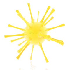 microbe isolated over white background