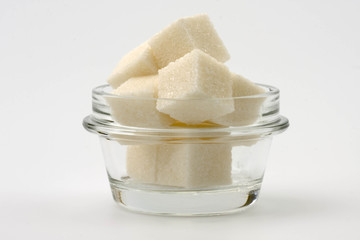 sugar in a glass jar