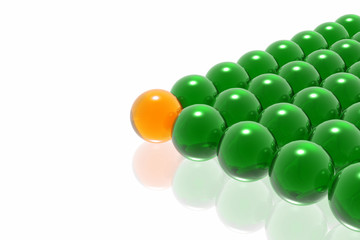 orange leader of business team