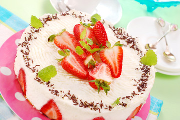 cheesecake with strawberry