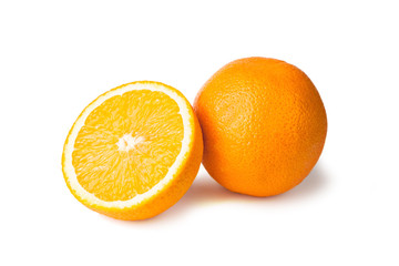 Orange whole and halfe