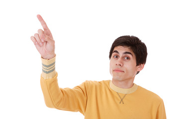 happy young casual man portrait