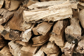Riven wood