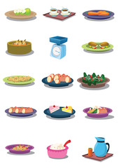 Food in vector