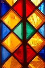 Close-up stained-glass window background
