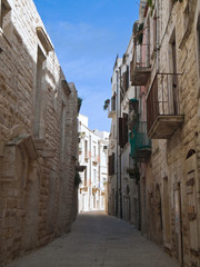 Lonely Alley of Molfetta. Apulia.