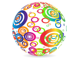 abstract multicolor ball