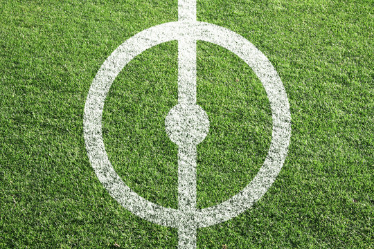 Fu&szlig;ball Mittelkreis