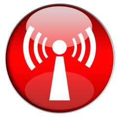 Bottone WiFi Rosso