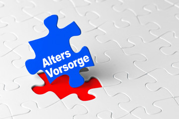Altersvorsorge puzzle