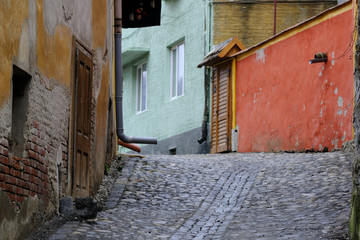 Fototapeta premium medieval city streets
