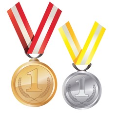 medal gold/silver