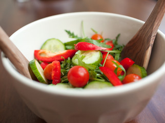 Close-up of a garden salad