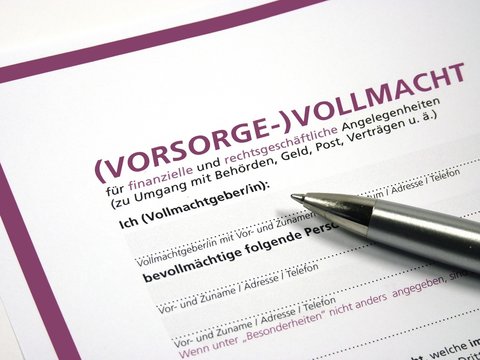 Vorsorgevollmacht