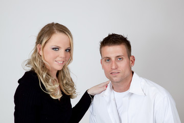 Happy couple together