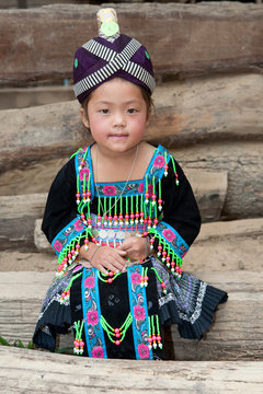 Portrait Hmong Mädchen