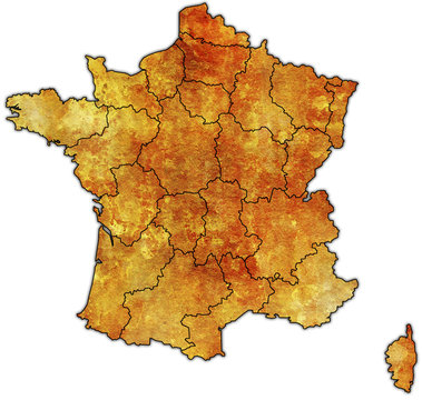 recommend clip art: administrative map of france