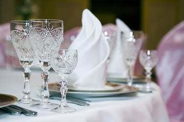 Table at restaurant.