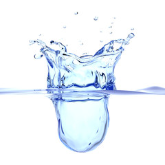 Abstract water splash