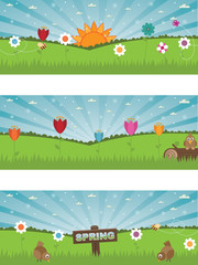 landscape spring banners