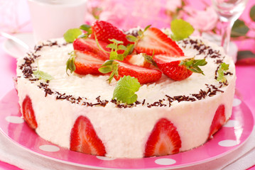 cheesecake with strawberry