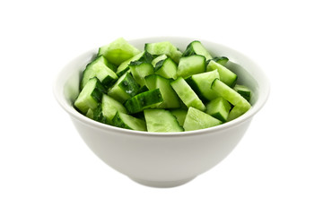 Salad from fresh cucumbers