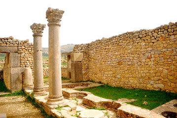 Column House, Volubilis, Morocco