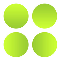 Green eco buttons