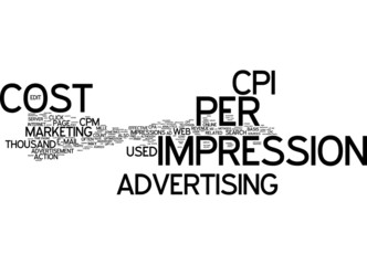 Cost per Impression (CPI) - Internet Marketing