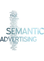 Obraz premium Semantic Advertising - Internet Marketing
