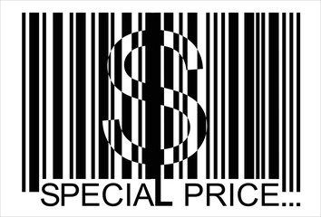 dollar  barcode,  special price