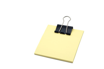 Naklejka premium Sticker and binder isolated on a white background.