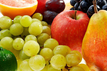 Still-life of fresh fruits