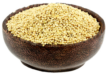 bol millet, fond blanc