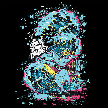 T-Shirt Print Surfer