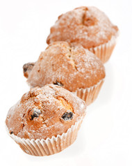 muffins with raisins.