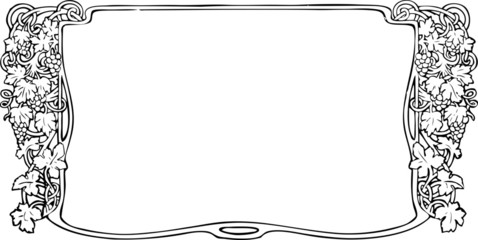 Cornice fregio liberty Bacco © graph78