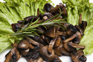 Grilled mushrooms